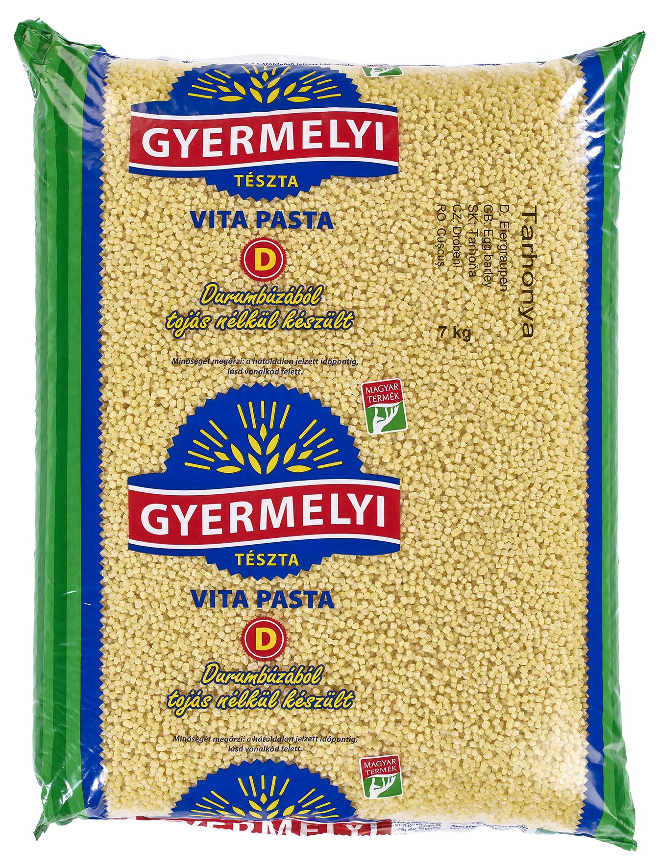 Gyermelyi Vita Pasta durum Tarhonya 7kg